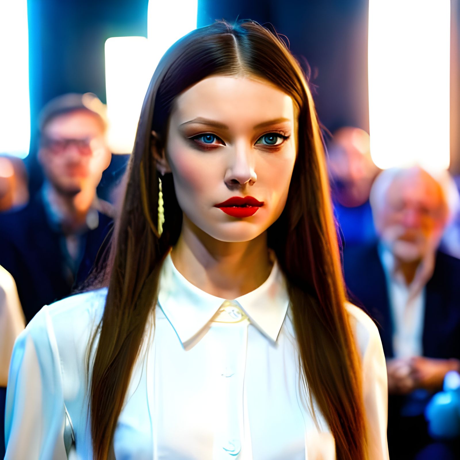 1960s Paris Fashion Show: Photorealistic Elegance