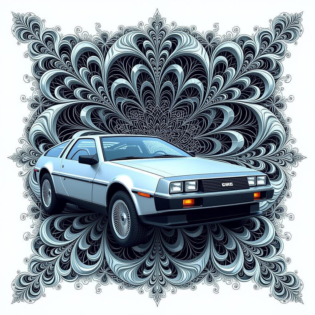 Abstract Vector Fractal Wave Function in Heavy Metal Style