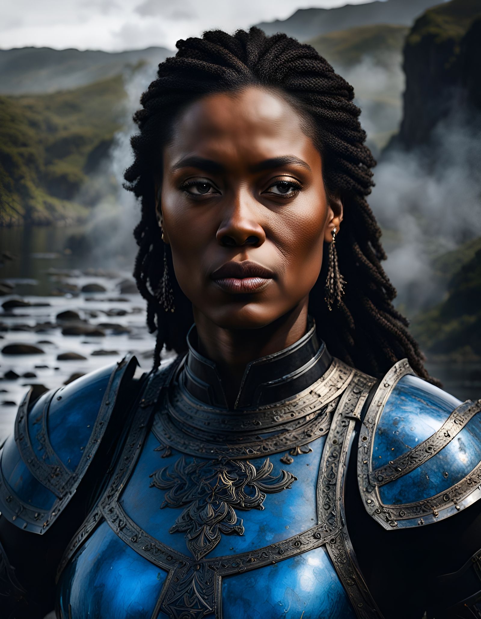 Armored Water Warrior Repels Fire