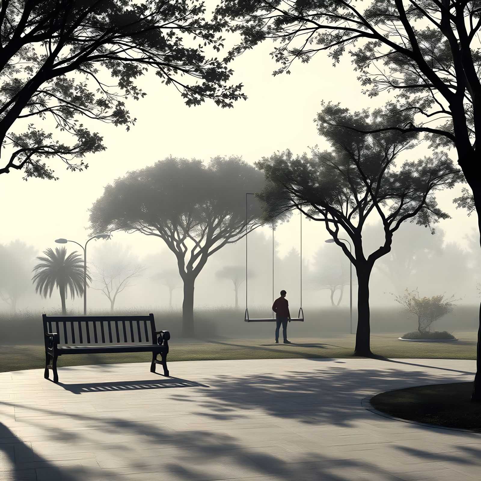 Bioluminescent Steel Thread City Park Creation