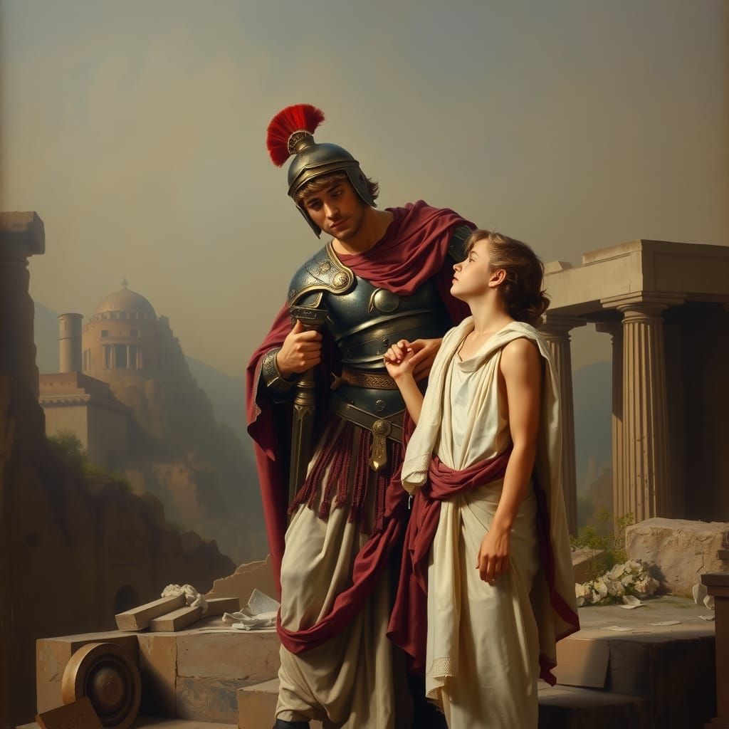 Defeated General Surrenders in Neoclassical Painting