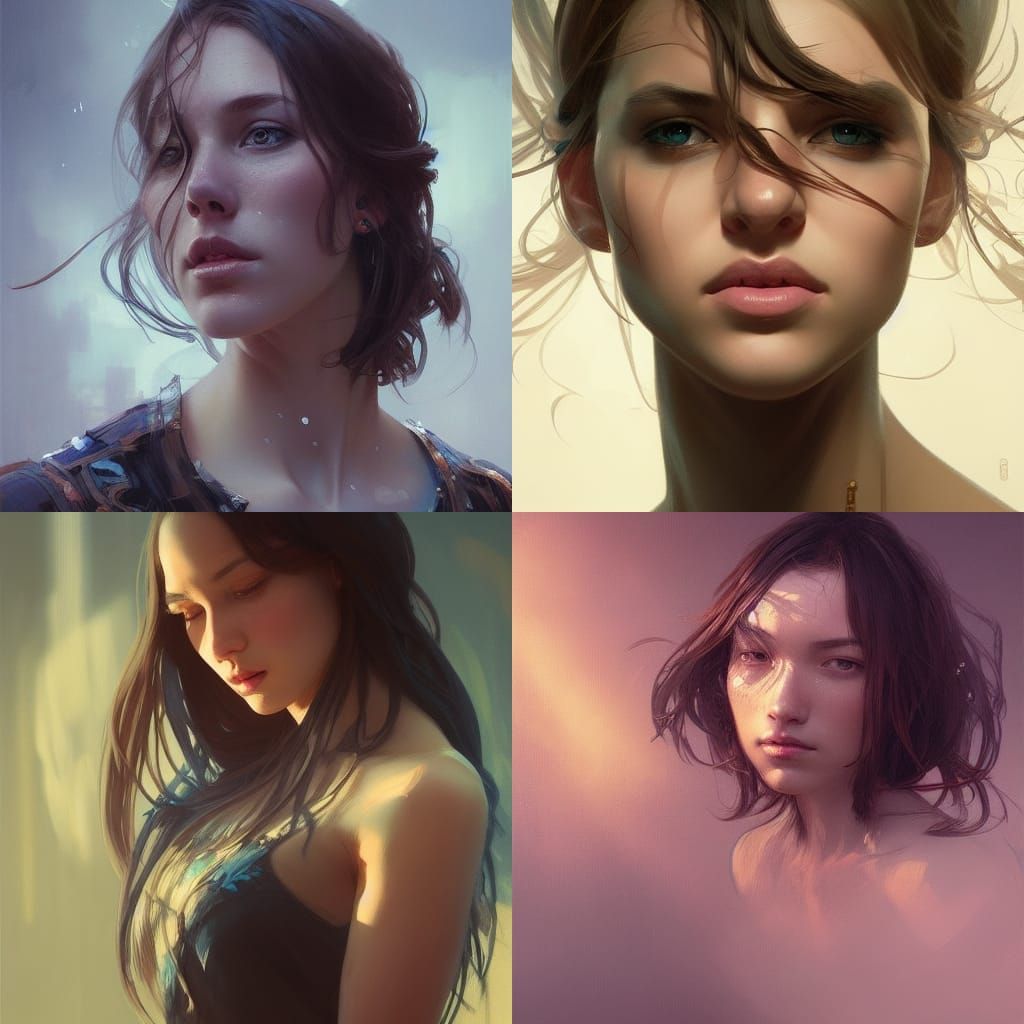 Hyperdetailed Portrait with Dynamic Lighting and Intricate D...