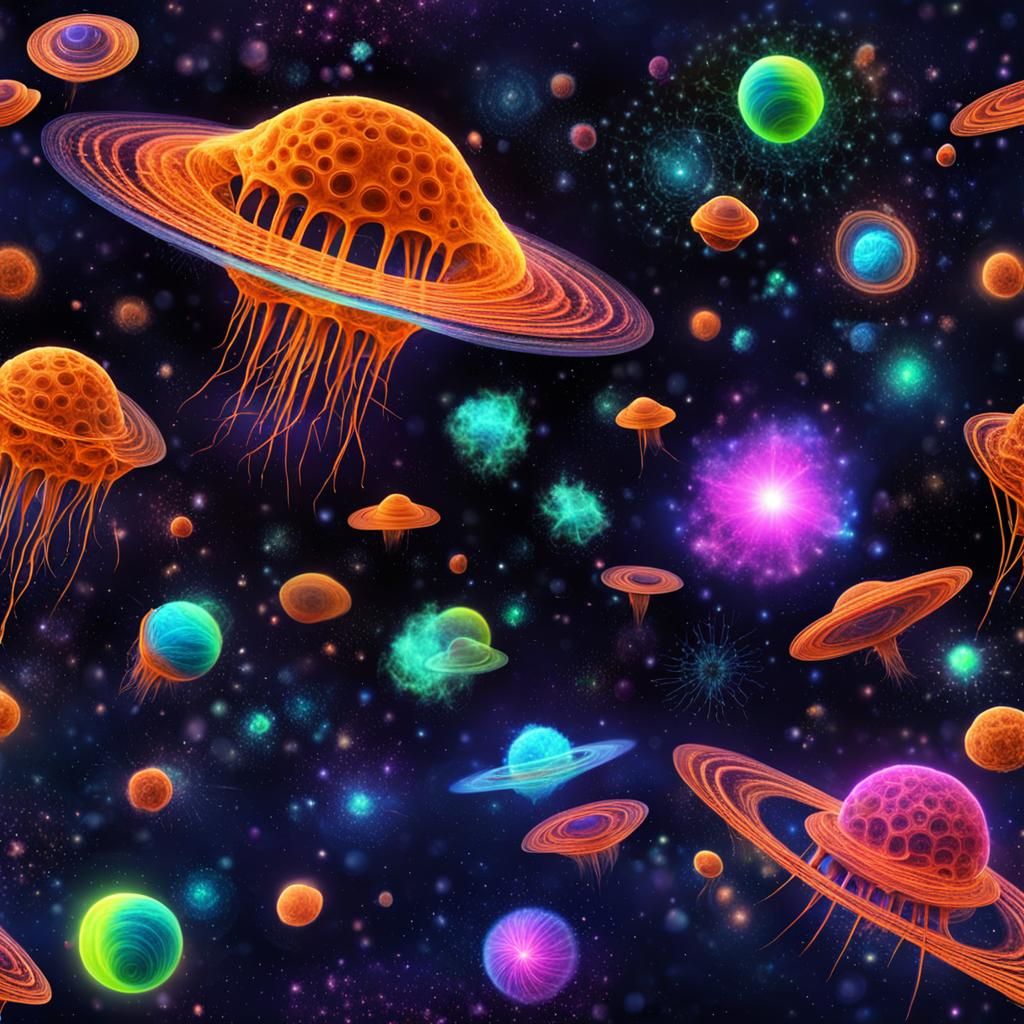 Alien Spores Floating on a Cosmic Wind