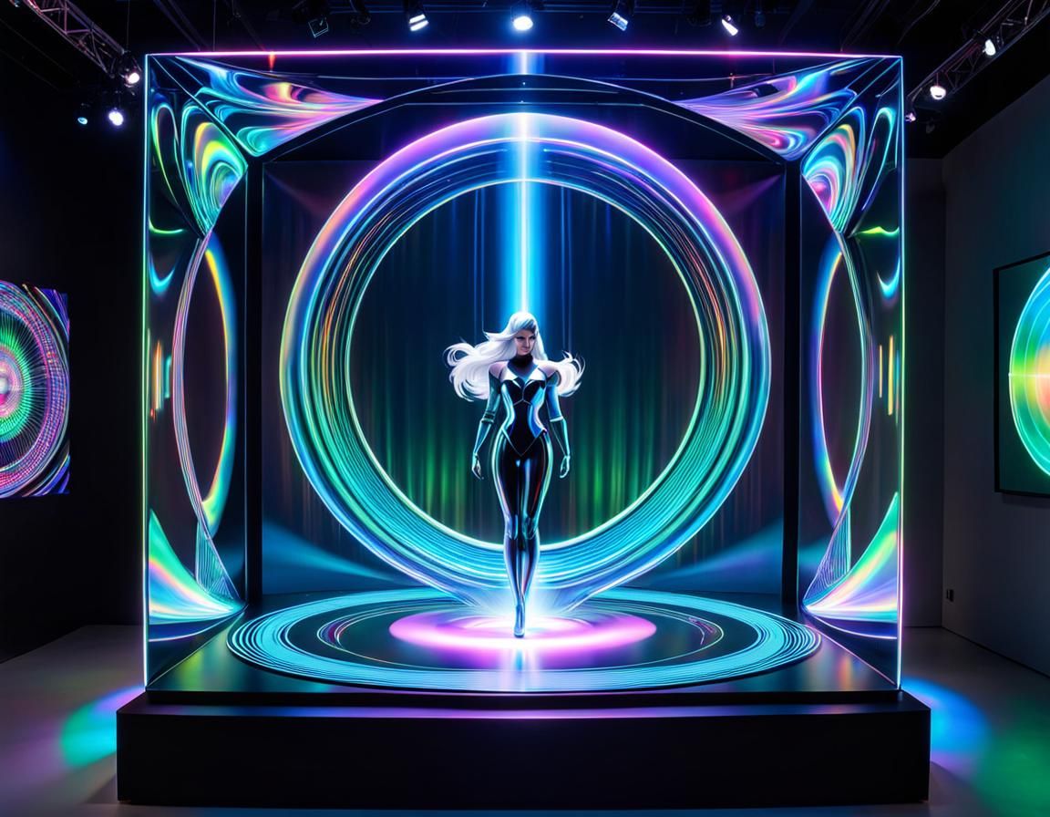 Spectacular Holographic Art Display