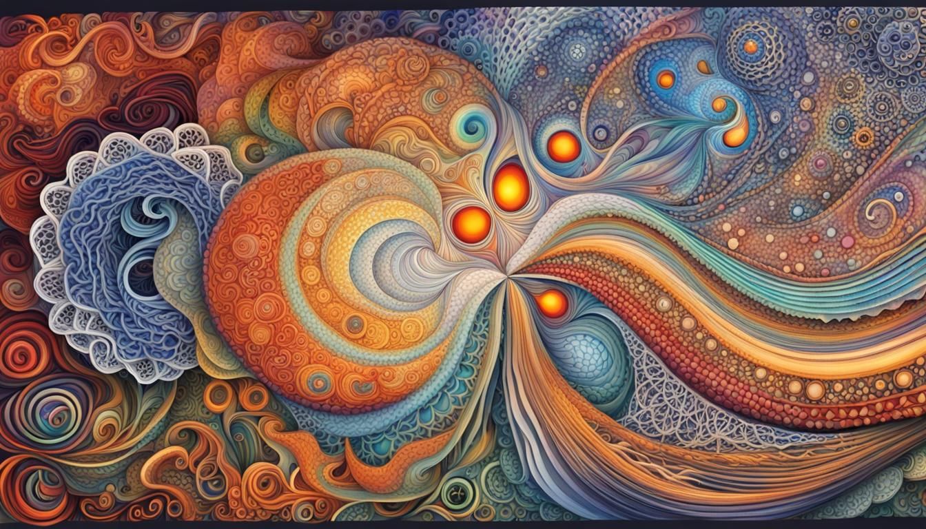 Grace Personified with Quantum Zentangle Flow Toys