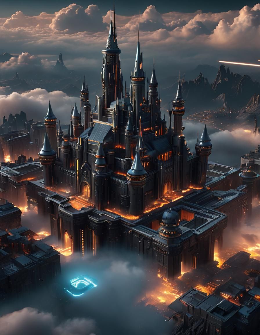 Futuristic Fantasy Castle