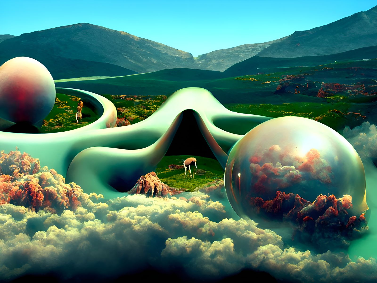 Surreal Landscape Inspired by Digital Surrealism