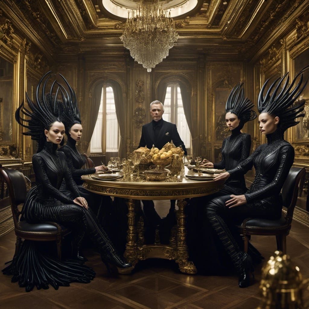 Biopunk Dinner in Magical Realism Style