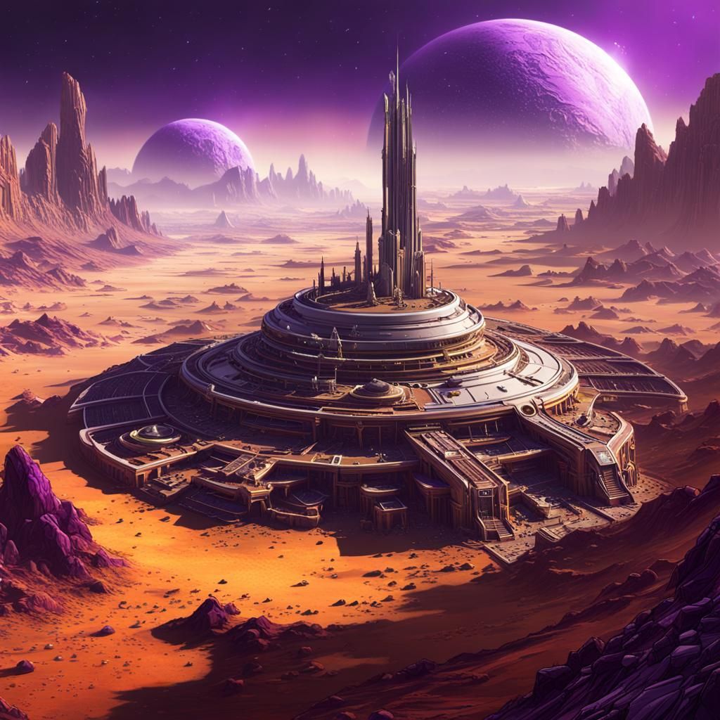 Terraformed Mars Colony: A Dark Fantasy Concept