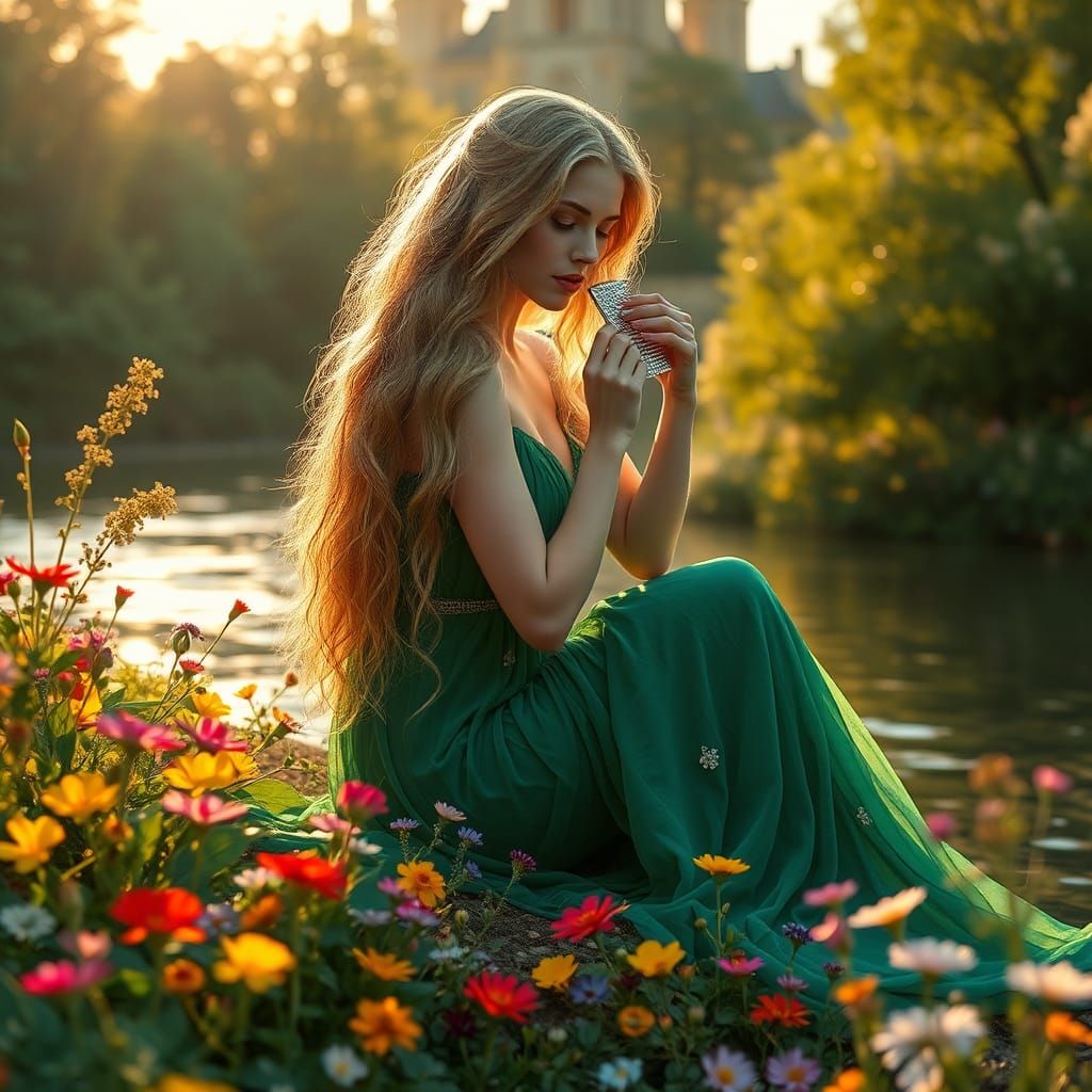 Sequana: Seine River Goddess in Morning Light