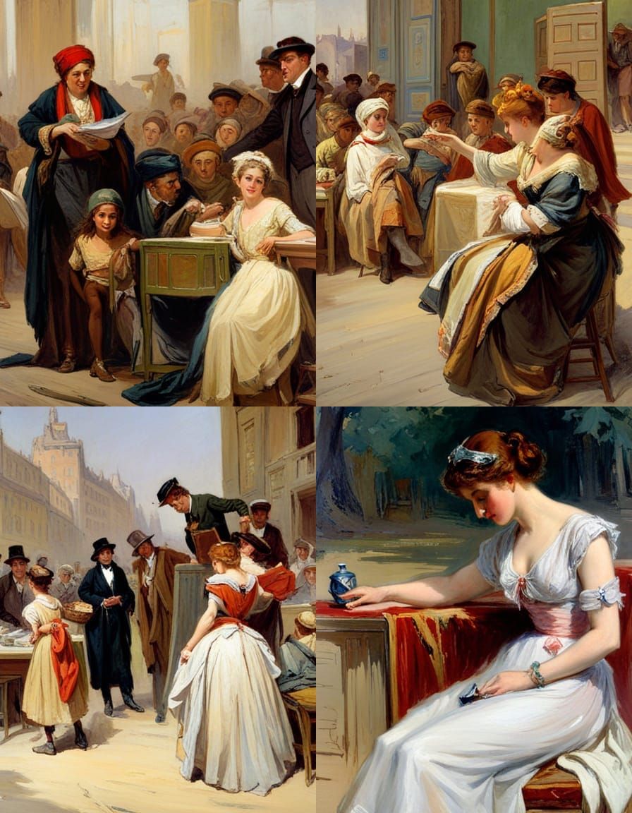 Epic Battle Scene in Academic Style