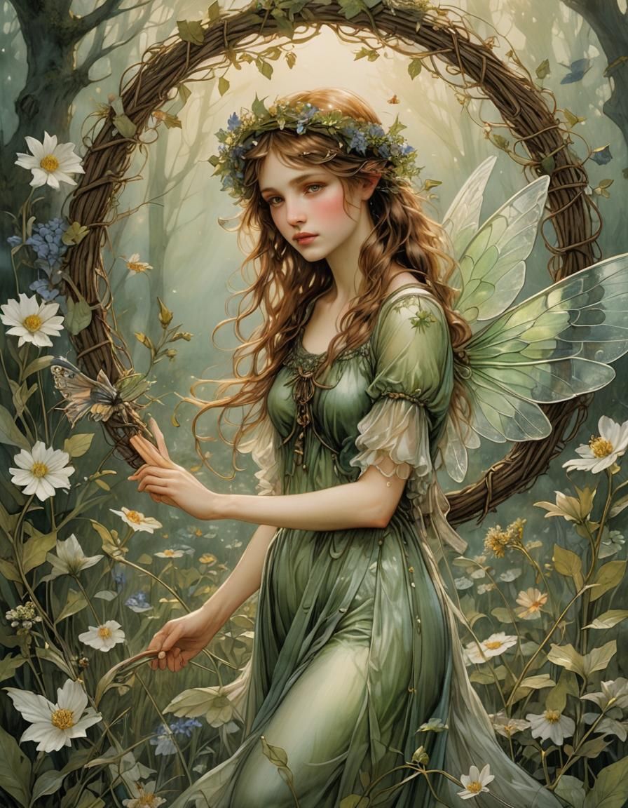 a beautiful young fairy