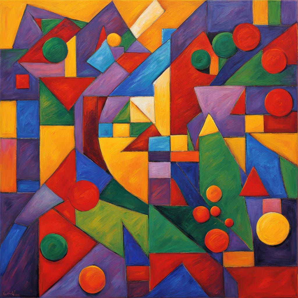 Vibrant Geometric Abstraction
