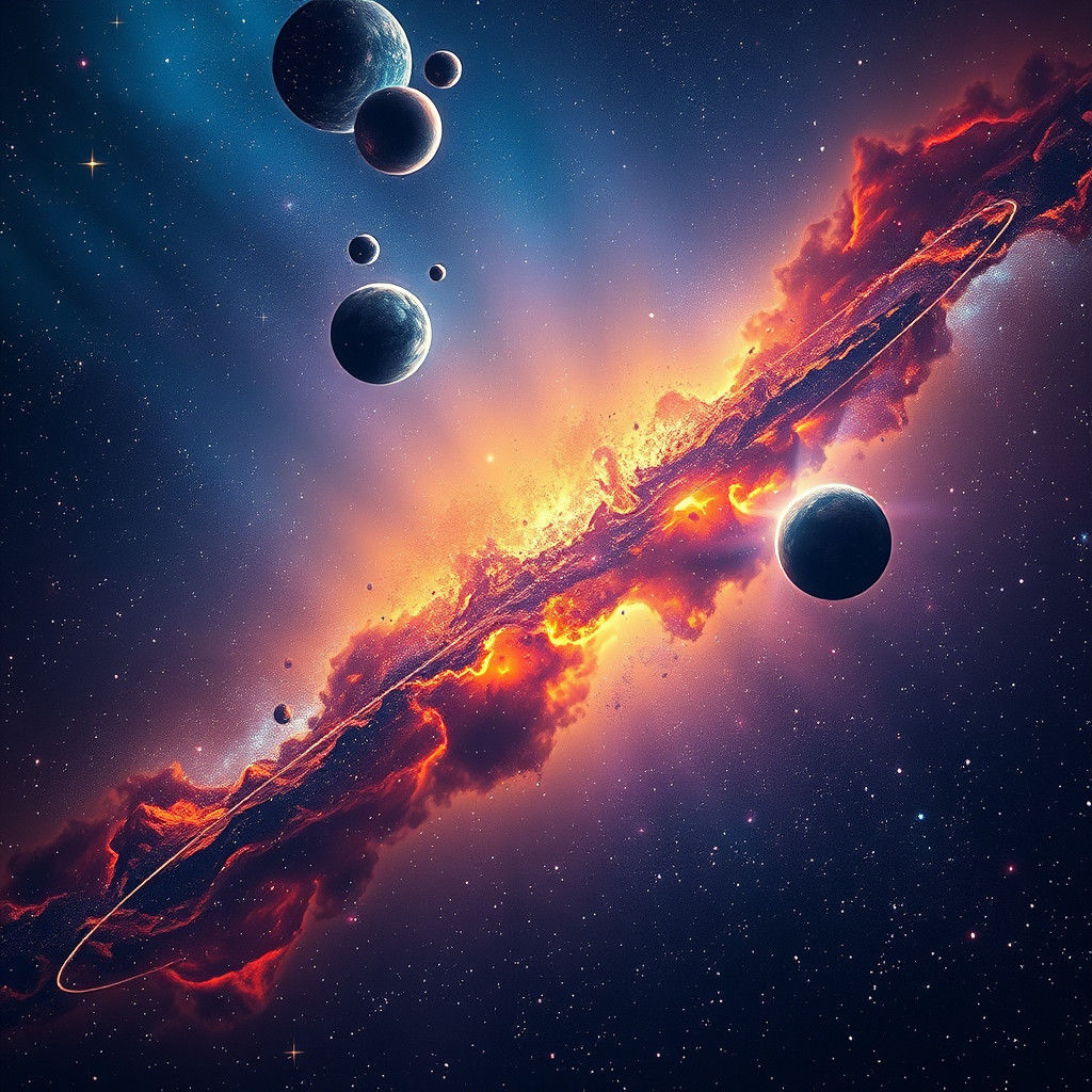 Vibrant Interstellar Galaxy in HDR