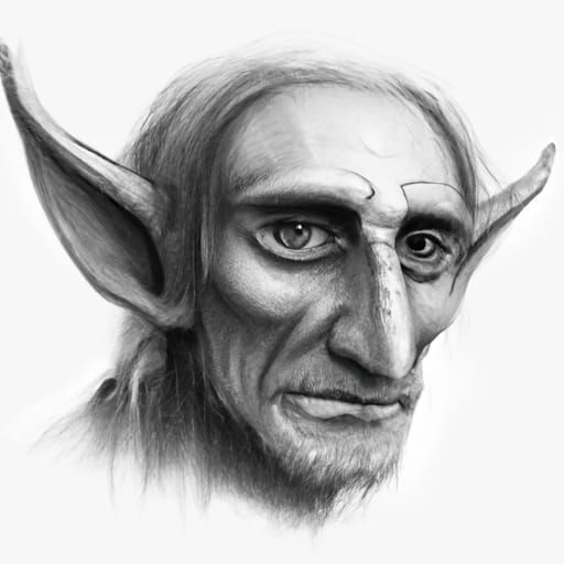 Detailed Fantasy Creature Portrait in Moebius Style