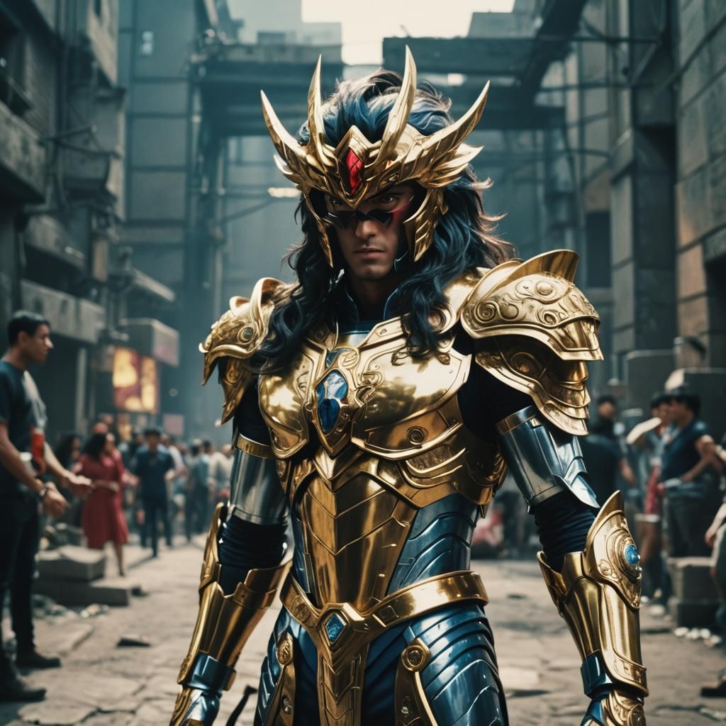 Saint Seiya's Radamanthys: A Cinematic Still