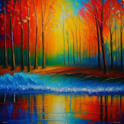 Neo-Impressionist Expressionist Oil Painting with Texture