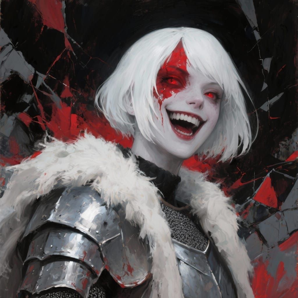 Intense Oil Portrait of Hollow as Knight