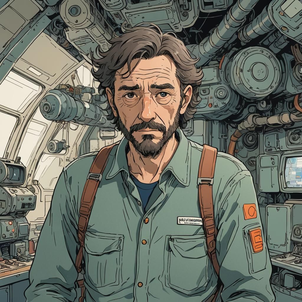 Frank Newham the failing luxury spaceship mechanic. 36 years old, tired, stressed. He just wants to get to his daughter....