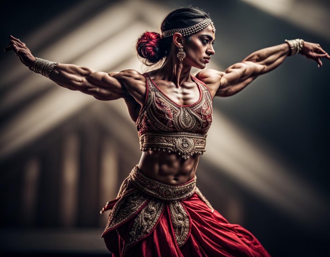 Classical Dancer with Extreme Muscle Hypertrophy