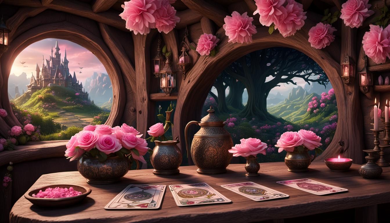 Tarot Cards in Witch's Hobbit Hole