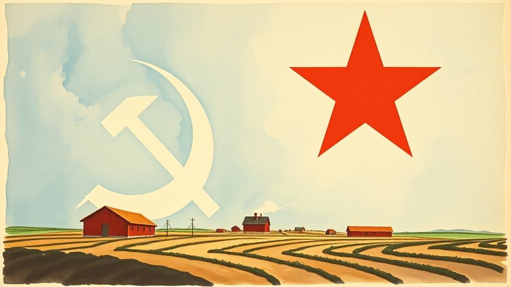 Vintage Soviet Socialist Realism Propaganda Art