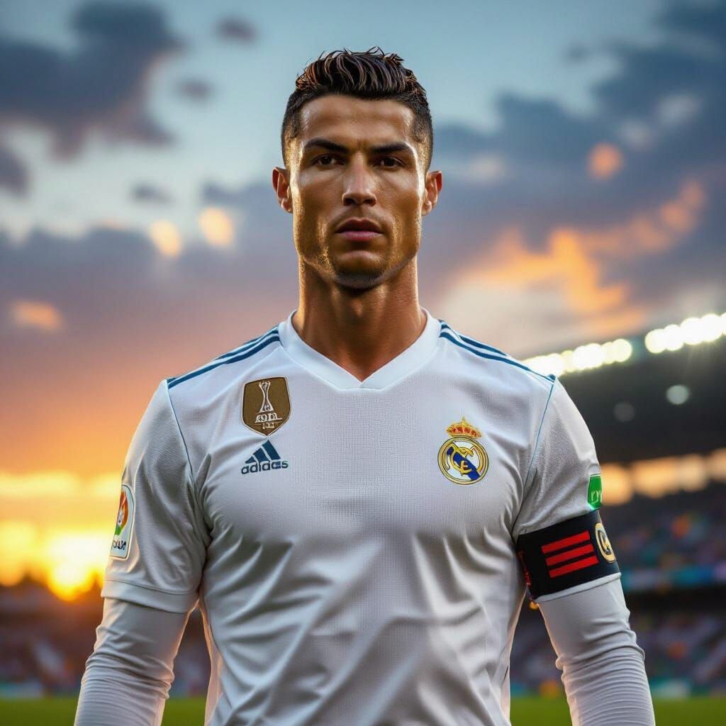 Cristiano Ronaldo: Ultra-Realistic Portrait in Futuristic St...