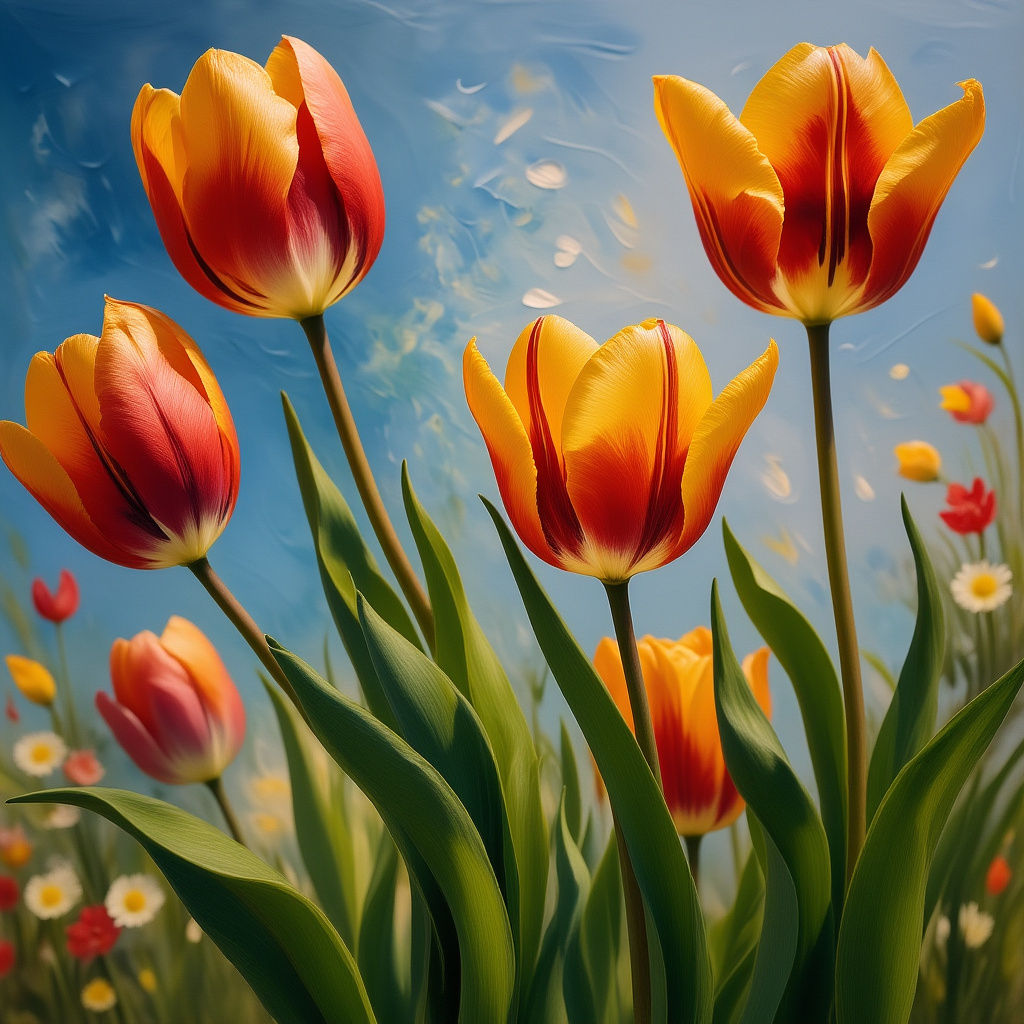 Close-Up of Tulips