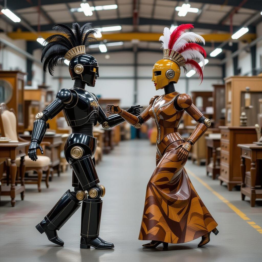 Cybernetic Tango in Art Deco Style