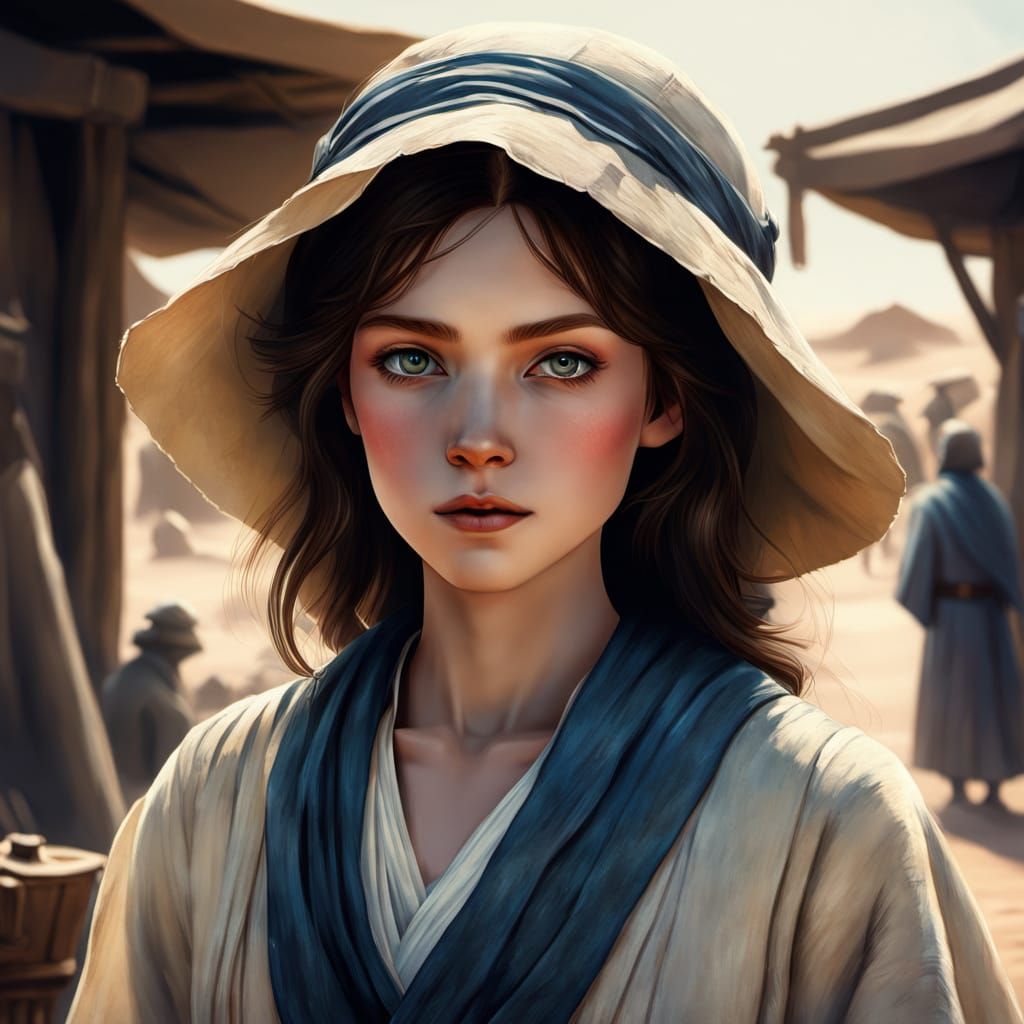 Obi-Wan Haggles in Tatooine Marketplace, McQuarrie Style