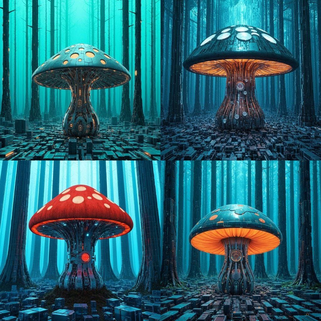Cybernetic Mushroom in a Silicon Forest