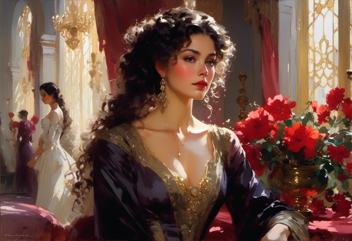 Camilla as 19th Century Queen in Victorian Style