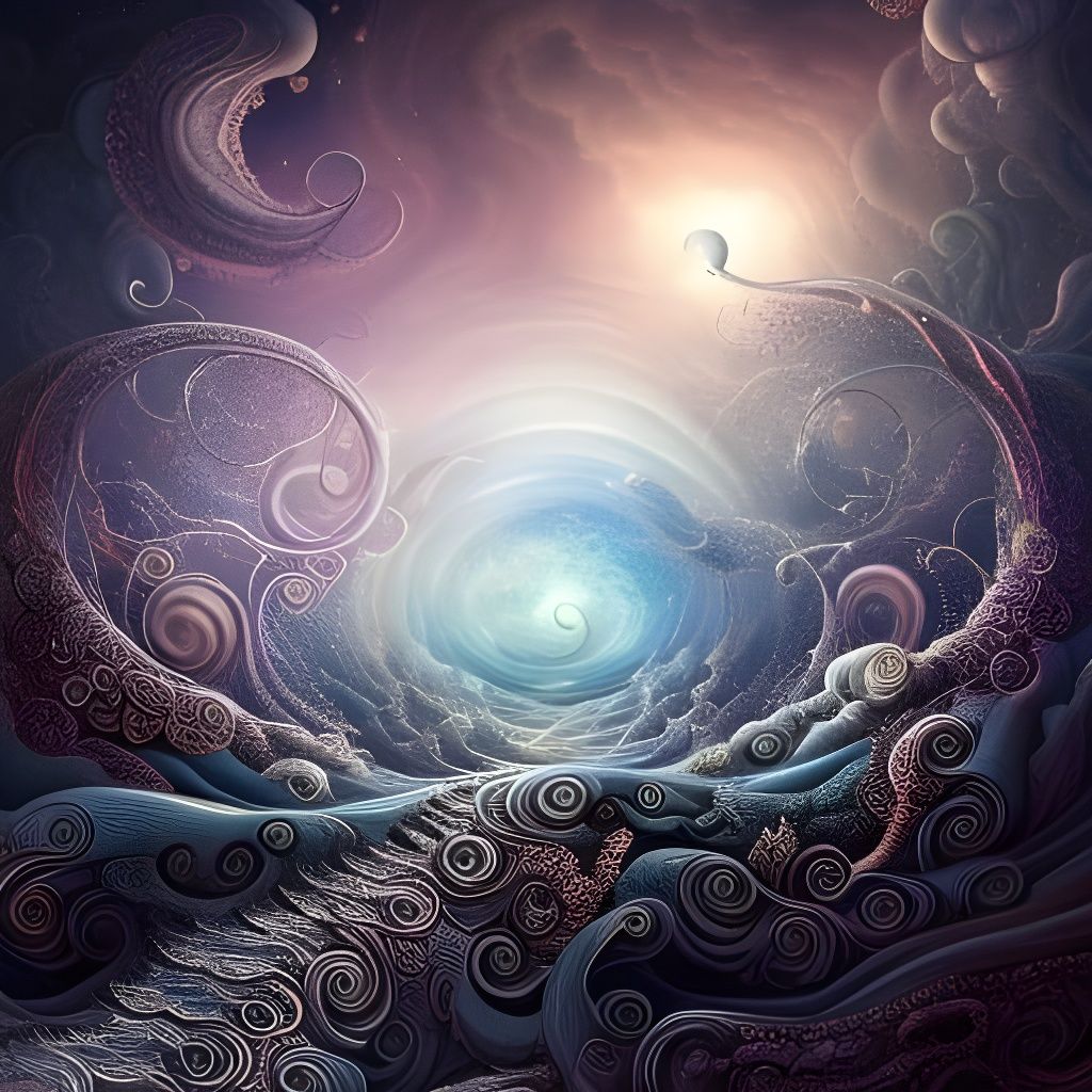 Cosmic Tulips: Starry Magellanic Clouds, Digital Art