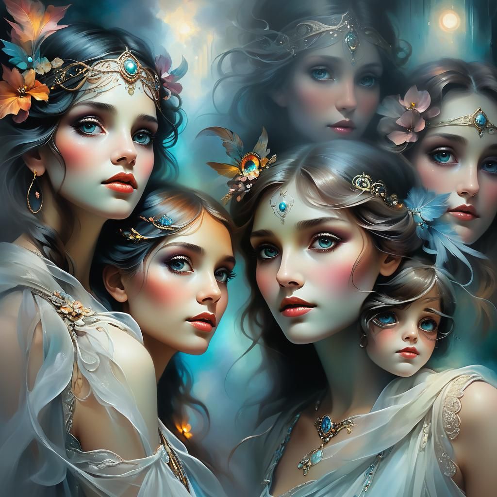 Ethereal Surreal Portraits on Empty Walls