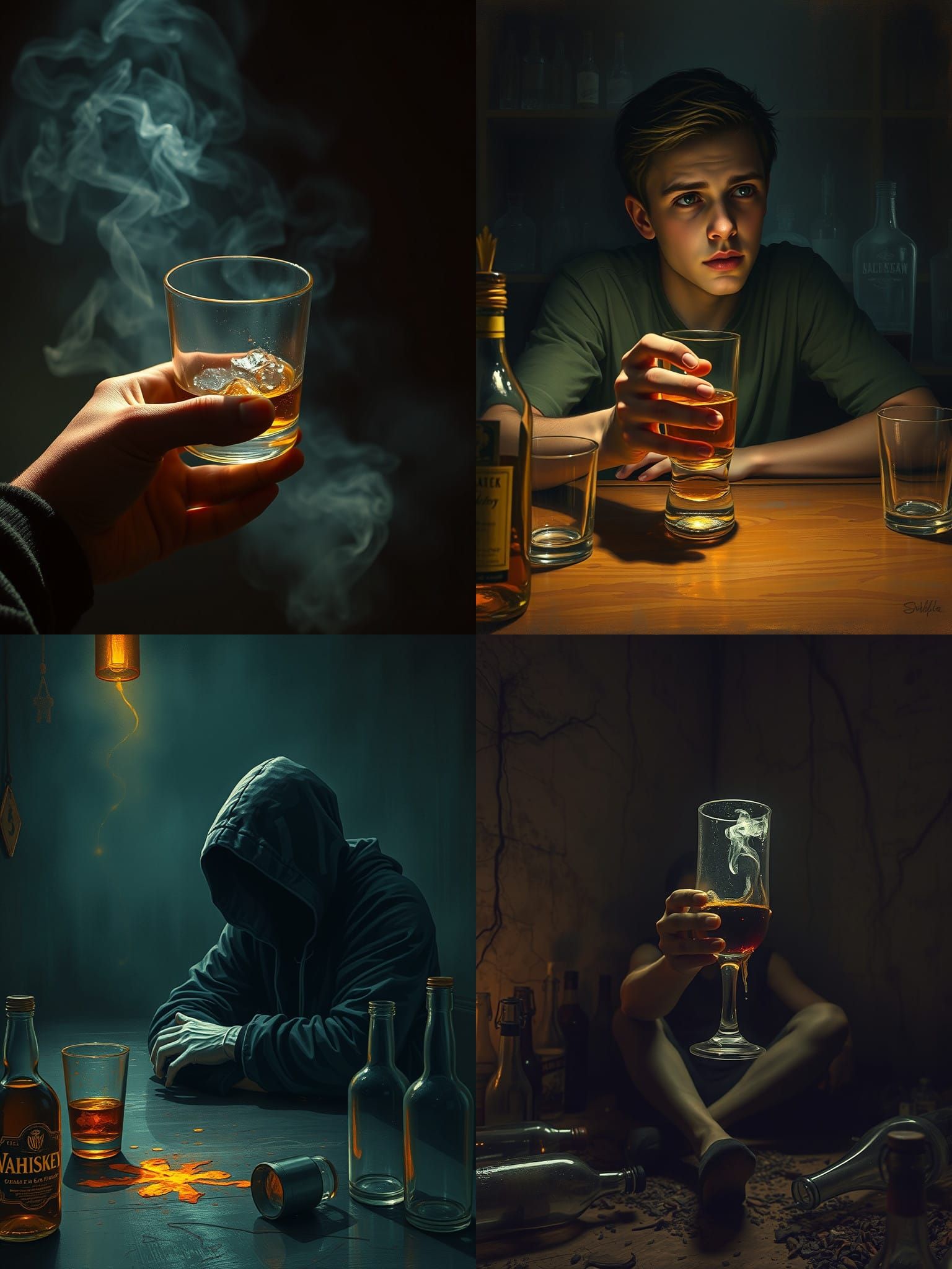 Alcohol Stealing Happiness Concept Art