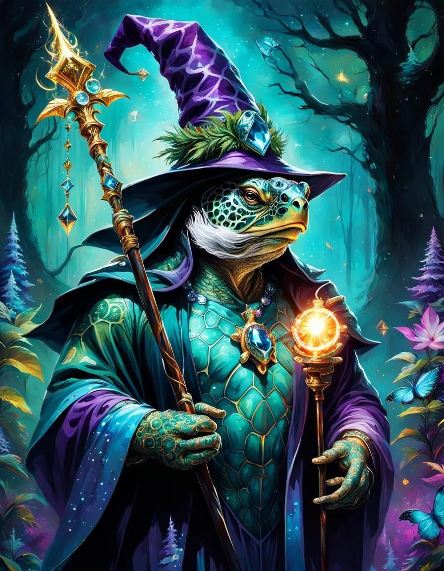 Urdlym a Tortle Wizard