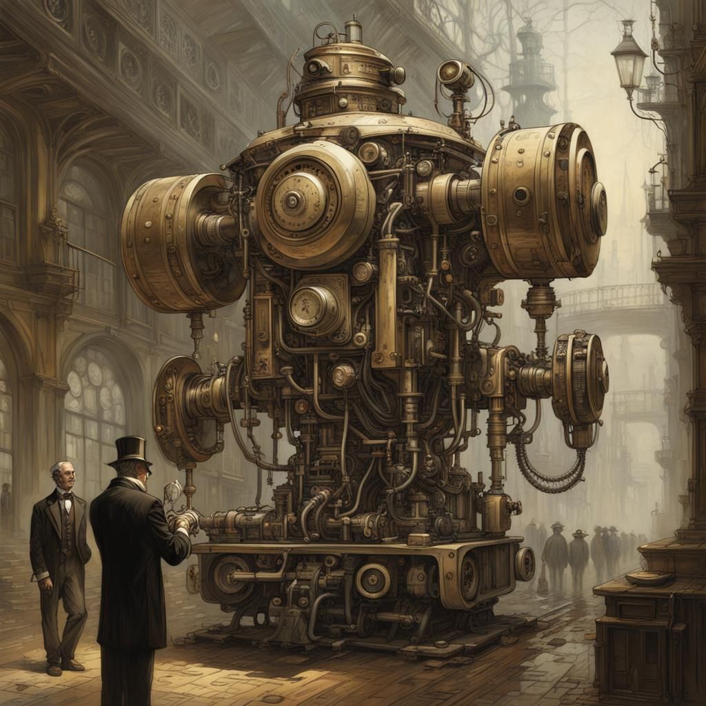 Steampunk Robot Butler Manages Estate