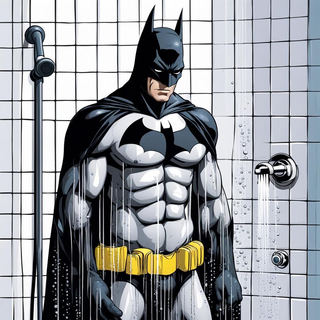 Batman in the Shower