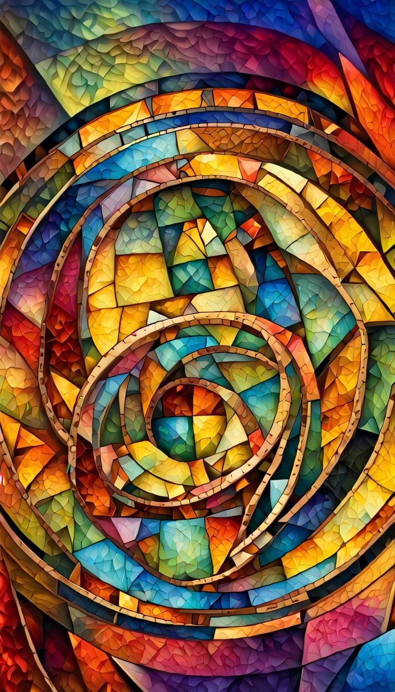 Geometric Abstract Art: Toccota and Fugue in D Minor