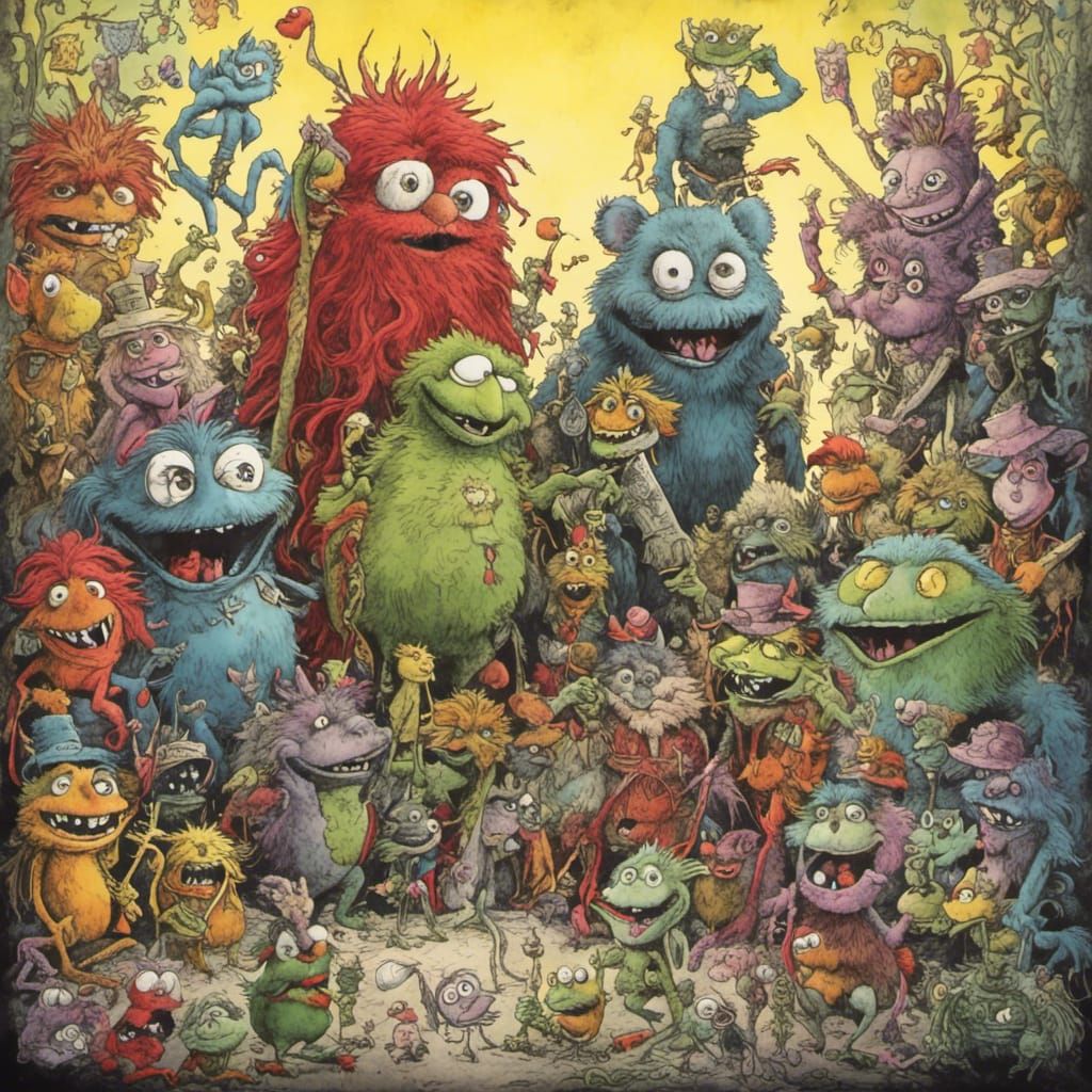 Fluffmuppets and Surreal Shenanigans by Hans Arnold