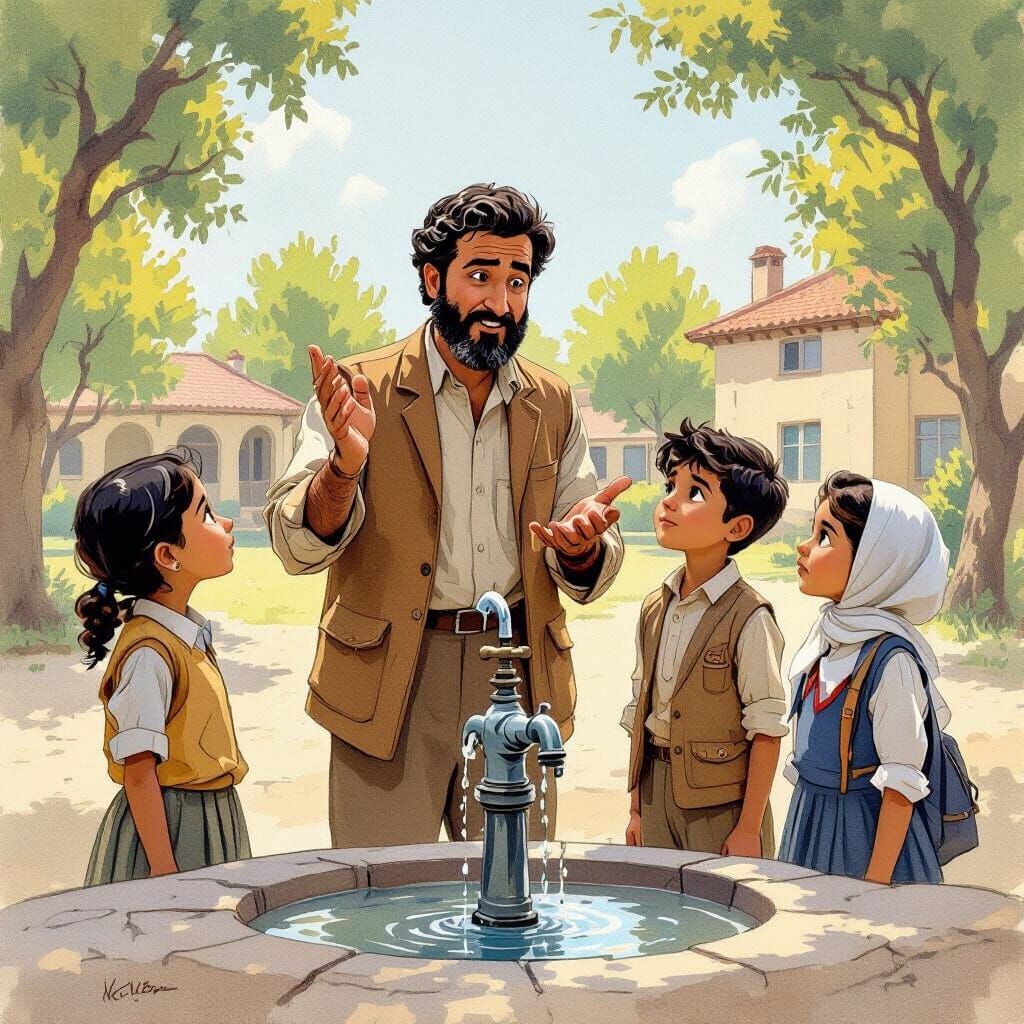 Explaining Water Waste in Rockwell Style