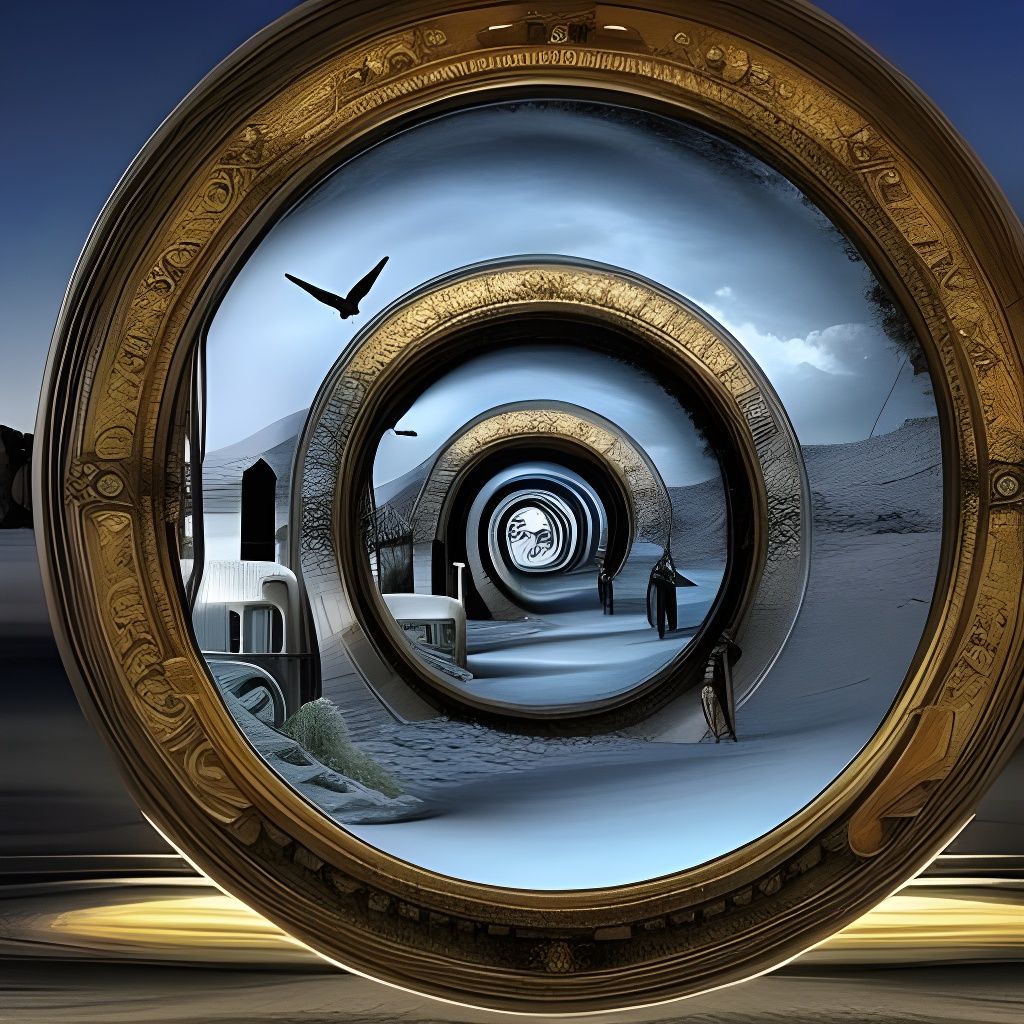 Surreal Passage of Time in Digital Art