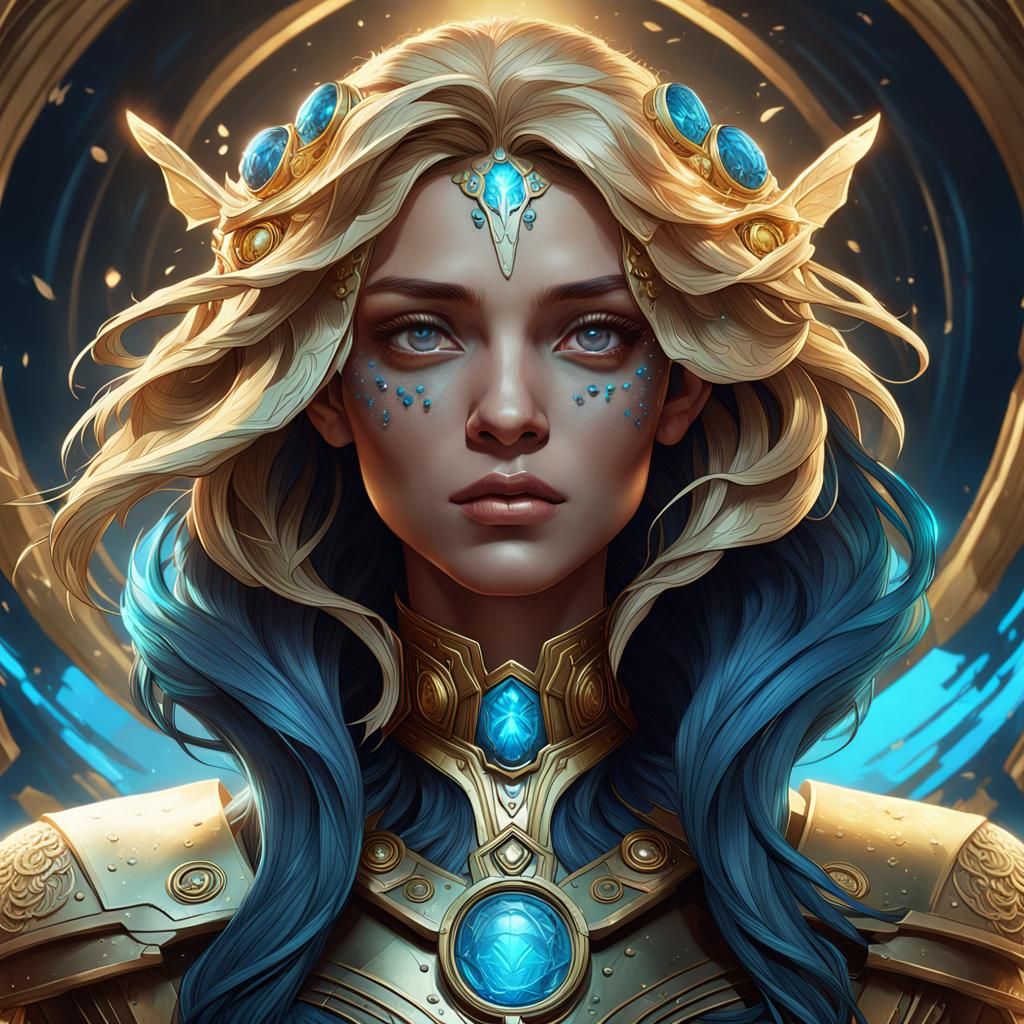 Phenex Portrait in Hyperdetailed Digital Art Style