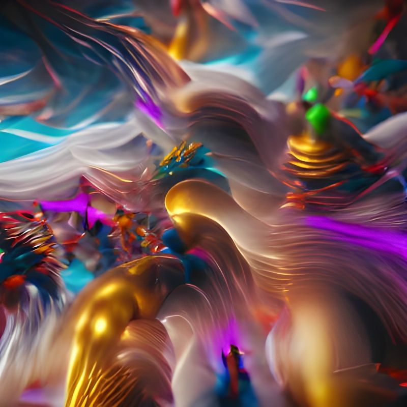Abstract Gods Party in VRay Style