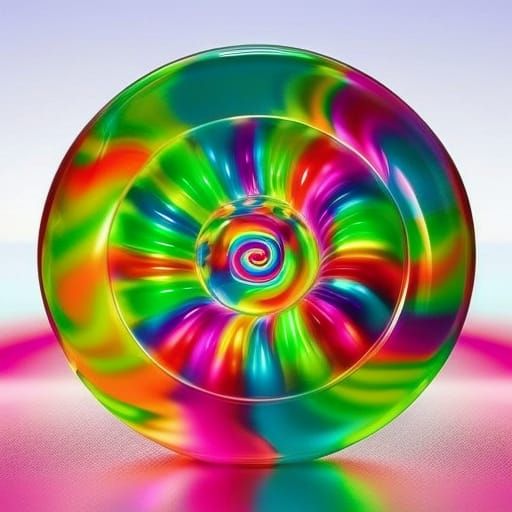 Psychedelic Bubble Candy Brain: A Visual Metaphor