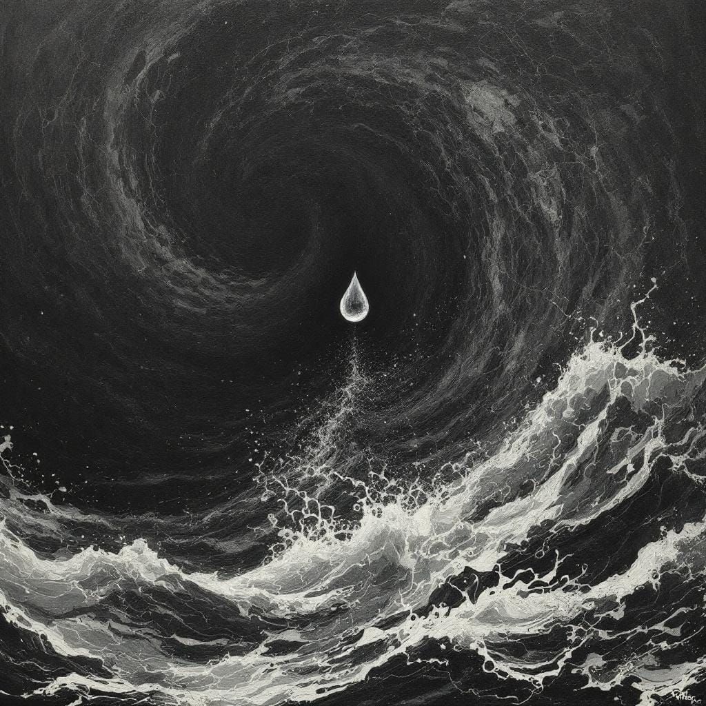 Teardrop in Turbulent Ocean: Abstract Psychosis