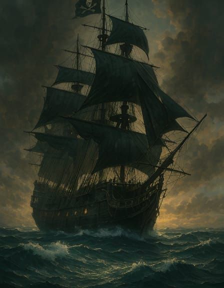 The Black Pearl: A Majestic Pirate Ship