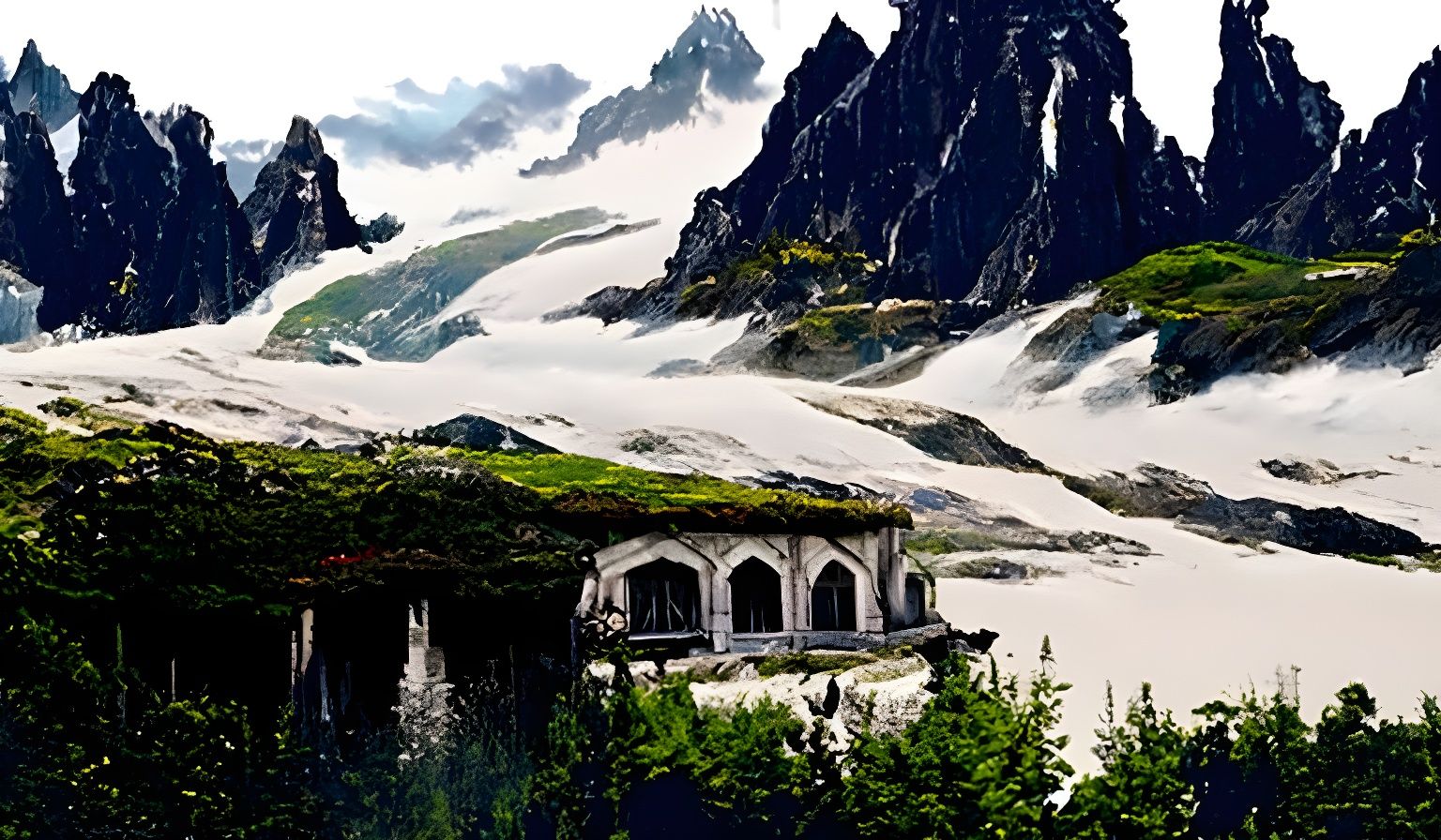 Romantic Mountain Pass: A Secluded Lovers' Retreat