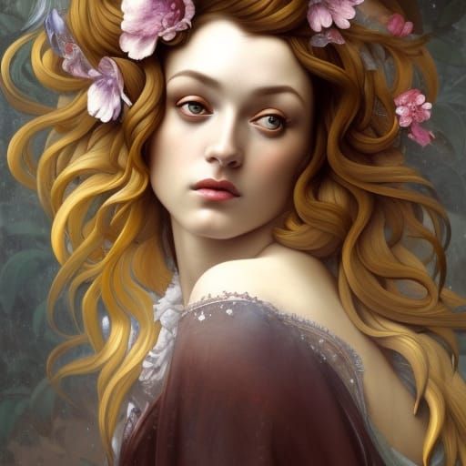 Beautiful French Model Dark fantasy