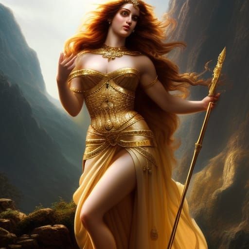 Greek Goddess Aphrodite at Mount Olympus